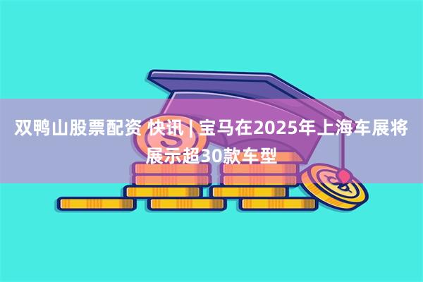双鸭山股票配资 快讯 | 宝马在2025年上海车展将展示超30款车型